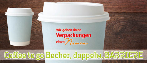 COFFEE TO GO BECHER doppelw. BARRIERE