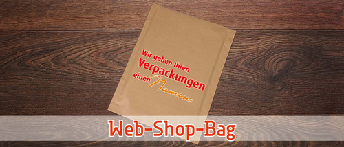 WEB SHOP BAG braun 300/270x350x40/40mm
